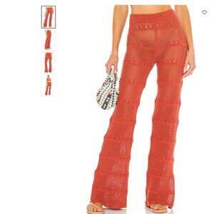 Tularosa  Hayden Crochet Pant Size Small Color: Blood Orange
